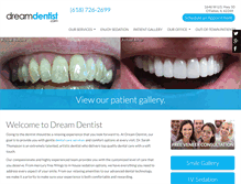 Tablet Screenshot of dreamdentist.com